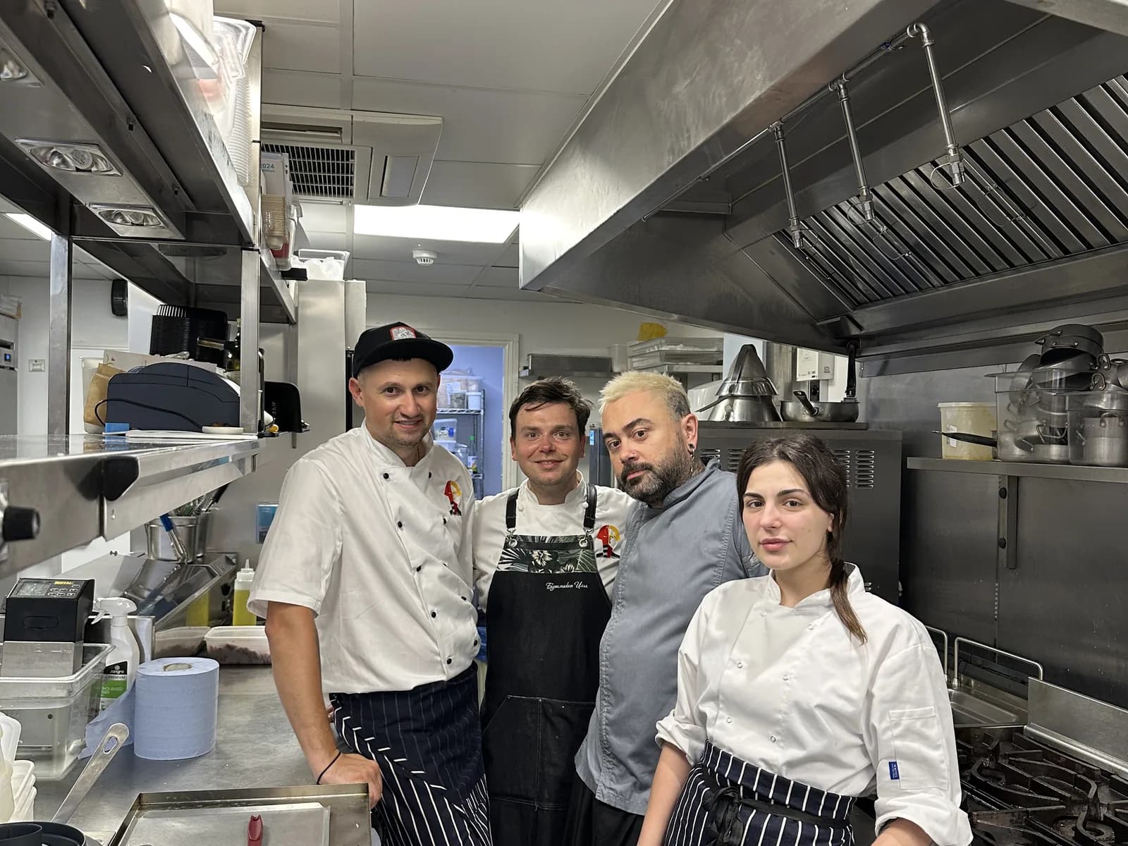 The ZIMA kitchen brigade between services
